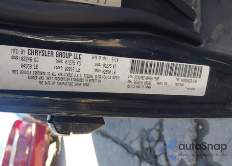 2010 Chrysler 300 Touring/Signature Series/Executive Series from USA, damaged, VIN 2C3CA5CV0AH241508